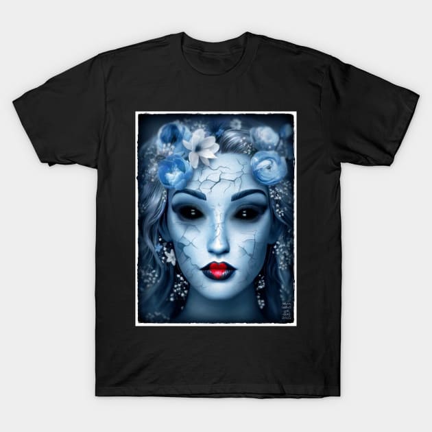 Blue Succubus Ghoul T-Shirt by OrionLodubyal